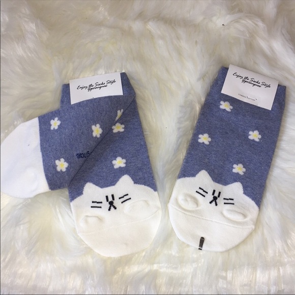 Graphic Cat Character Socks - Picture 2 of 2